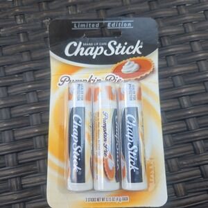 ChapStick Lip Balm Limited Edition Pumpkin Pie Spice Flavored Three Pack